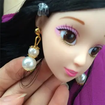 Papusa Accesorii Colier de Perle Cercei Cercel Ac de păr Margele Pentru Barbie DIY Jucărie Manual Rafinat Accesoriu Papusi