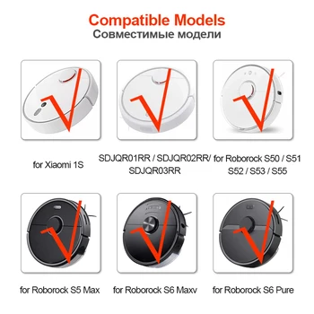 Perie Filtre Hepa pentru Xiaomi Robot de Vid 1S SDJQR01RR pentru Roborock S5 Max S50 S55 S6 Pur Maxv Aspirator Accesorii