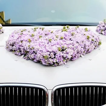 Inima în formă de Spumă Florale DIY Proaspete, Aranjamente Florale Noroi Bloc tort de Nunta Petrecere Mașina de Masă de Arte Design