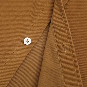 Japonia Stil Casual Toamna cu Maneci Lungi pantaloni de Catifea cord Shirt Singur Patch-uri de Buzunar Moale Confortabil Standard, se potrivesc pentru Bărbați Cămașă Buton-jos