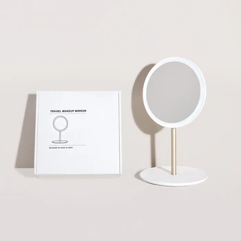 NOI Pliabil cu LED Oglinda de Machiaj Portabil de Călătorie Oglinda Cosmetica Cu Lumina Luminozitate Reglabilă Dressing Lămpi de Masă Decorare