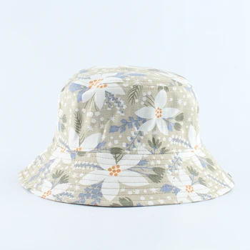 Noi Panama Găleată Pălării Bărbați Femei Vara Respirabil Găleată Cap De Imprimare De Bumbac Bob Pălărie Hip Hop Pălărie Pălărie De Pescar