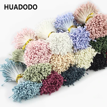 HUADODO 1,5 mm 400buc Artificiale stamen Handmade Flori Artificiale Consumabile Pentru Petrecerea de Nunta Decor Acasă DIY Accesorii