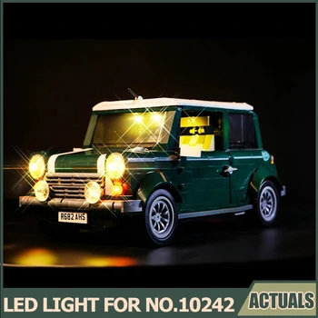 Lumina Led-uri Kit Pentru 10242 MINI Cooper Verde Jucării Masina Blocuri ( Lumina Stabilit Numai NICI o MAȘINĂ de CĂRĂMIDĂ )
