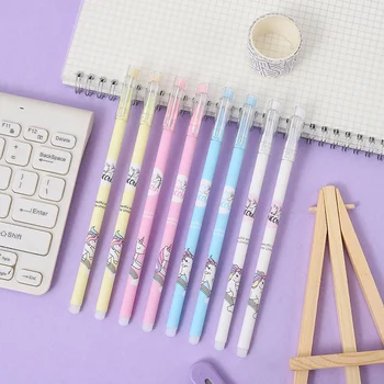 12pcs/pack Creative papetărie desene animate unicornul drept rod pix cu gel student drăguț semnătura apă pen pen rechizite de birou