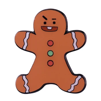 Omul de turtă dulce Ace Cookie Broșe Vacanță Navidad Weihnachten Crăciun Brosa BFF Cadouri