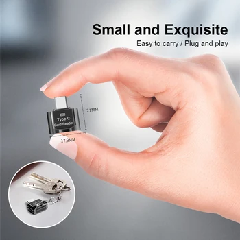 Elough TF Card Reader Micro-SD Card Micro USB de Tip C Adaptor OTG Card de Memorie USB C Viteza Mare Pentru Macbook Xiaomi Samsung